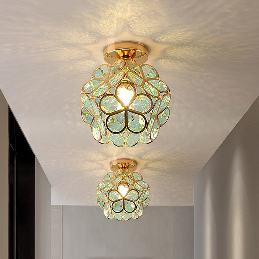 Flowers Style Glass Ceiling Light – Elegant Floral-Inspired Fixture for a Warm Ambiance