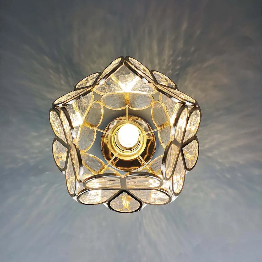 Flowers Style Glass Ceiling Light – Elegant Floral-Inspired Fixture for a Warm Ambiance