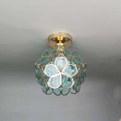 Flowers Style Glass Ceiling Light – Elegant Floral-Inspired Fixture for a Warm Ambiance