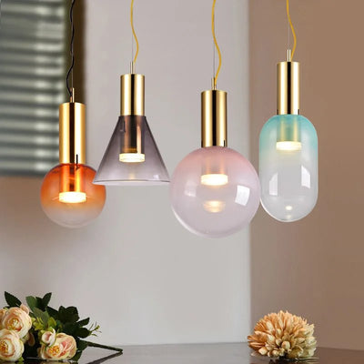 Isabel Collection Pendant Light – Elegant Glass & Metal Hanging Lamp