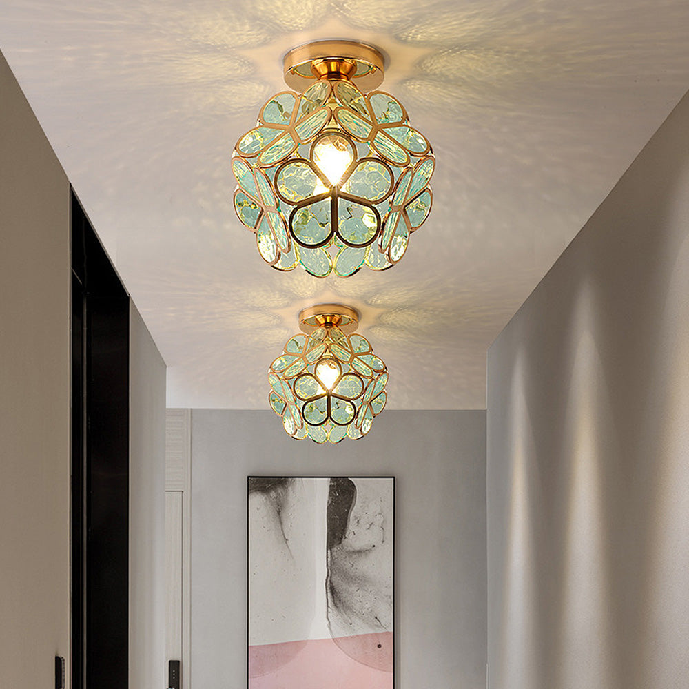 Flowers Style Glass Ceiling Light – Elegant Floral-Inspired Fixture for a Warm Ambiance