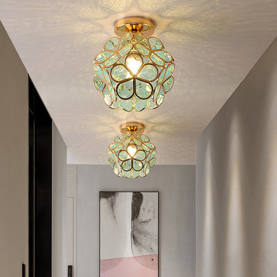 Flowers Style Glass Ceiling Light – Elegant Floral-Inspired Fixture for a Warm Ambiance