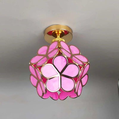 Flowers Style Glass Ceiling Light – Elegant Floral-Inspired Fixture for a Warm Ambiance