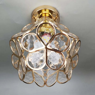 Flowers Style Glass Ceiling Light – Elegant Floral-Inspired Fixture for a Warm Ambiance