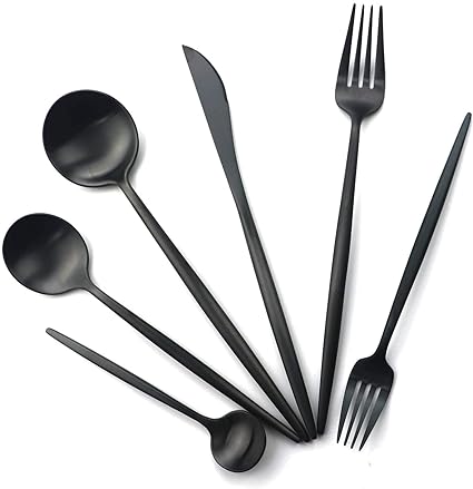 Minimalist 36-Piece Stainless Steel Cutlery Set – Elegant & Durable Design