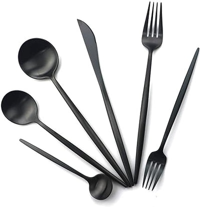 Minimalist 36-Piece Stainless Steel Cutlery Set – Elegant & Durable Design