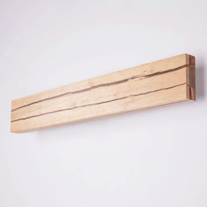 Modern Cracked Wood Wall Light – Natural LED Ambient Lighting