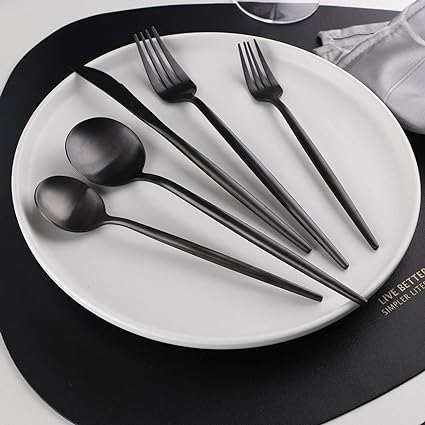 Minimalist 36-Piece Stainless Steel Cutlery Set – Elegant & Durable Design