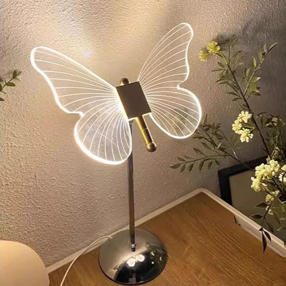 Butterfly Crystal Table Lamp – Enchanting Glow for a Dreamy Ambience