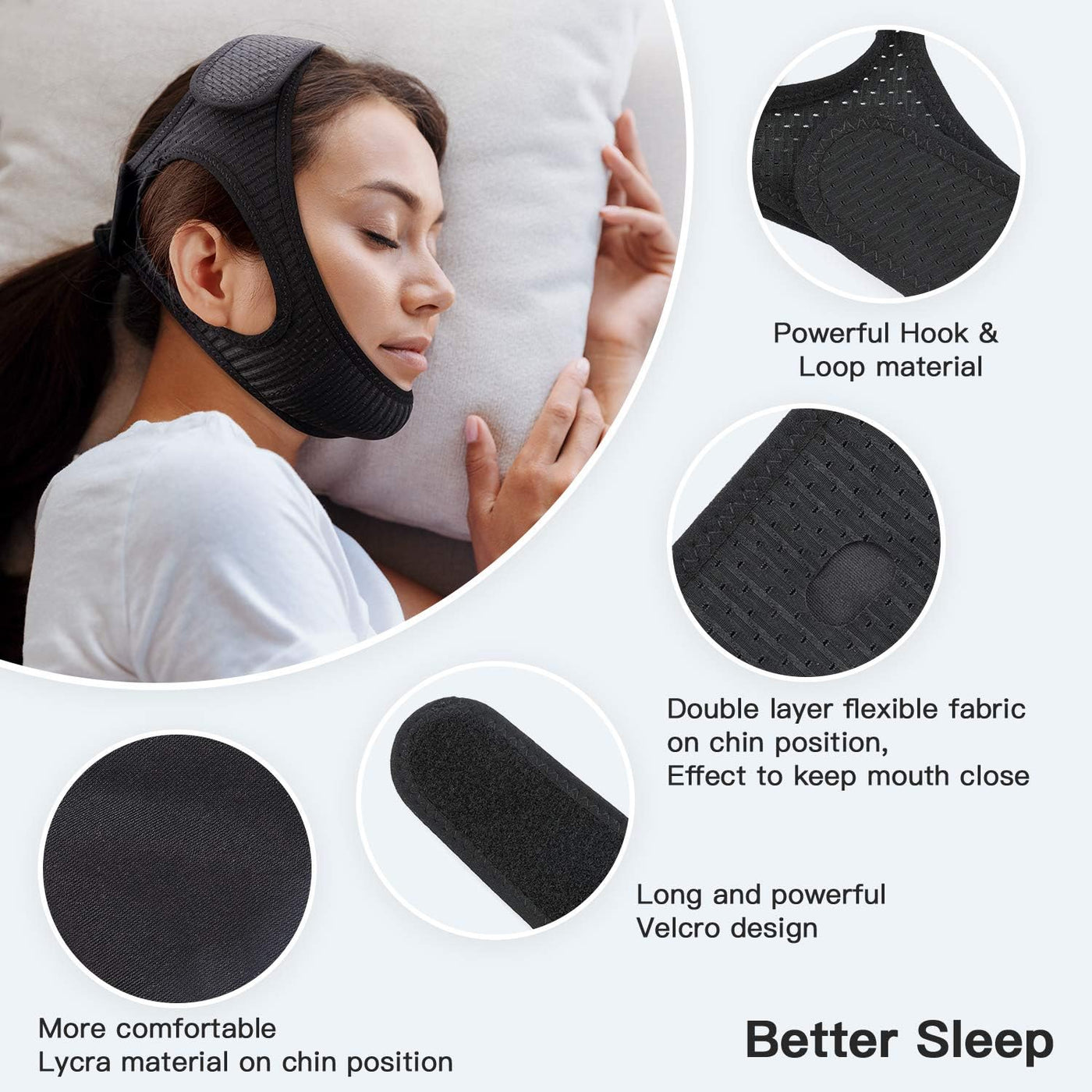 Anti-Snoring Chin Strap – Comfortable and Adjustable Sleep Solution