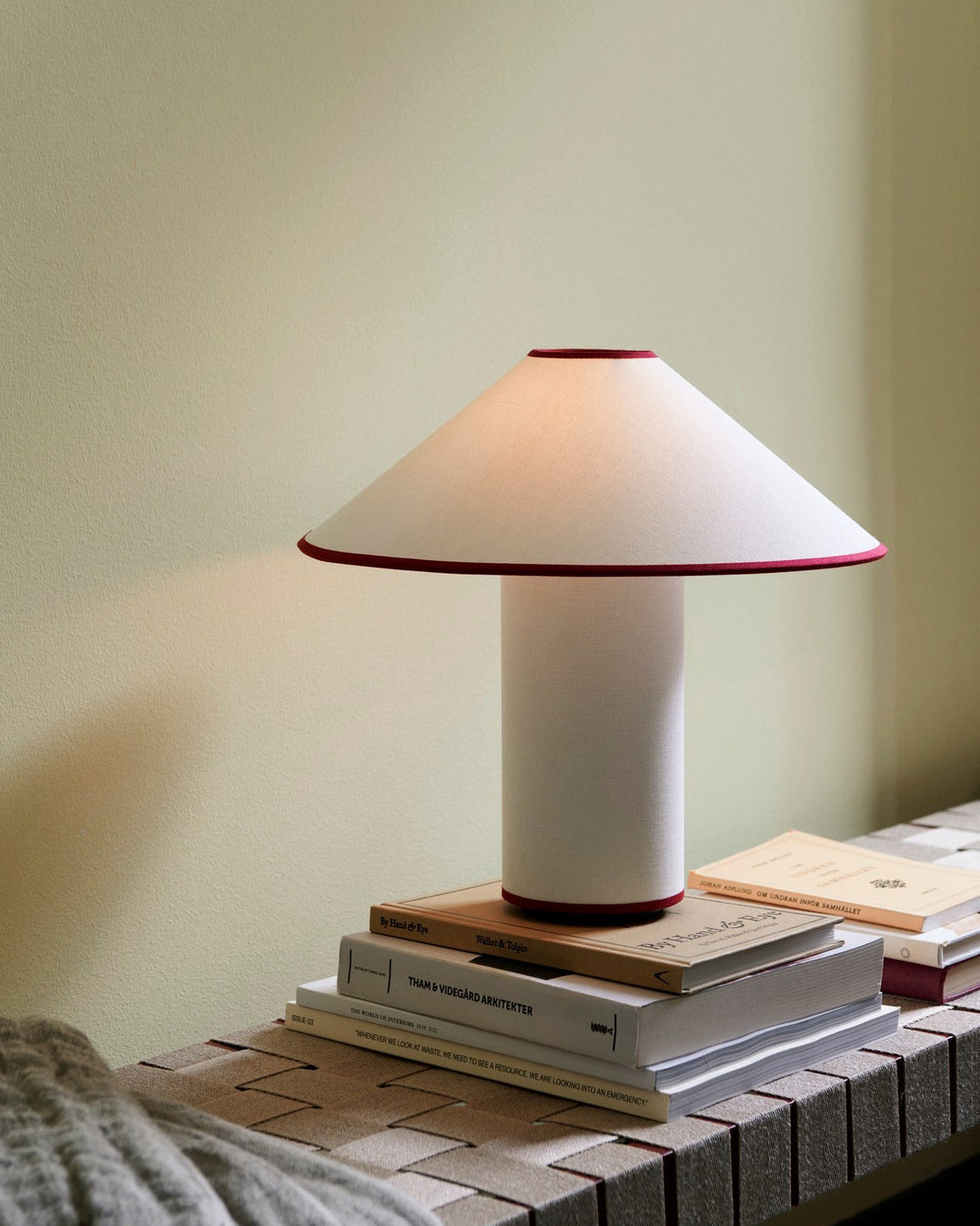 Colette Table Lamp – Elegant Metal & Fabric Lighting for a Warm Ambience