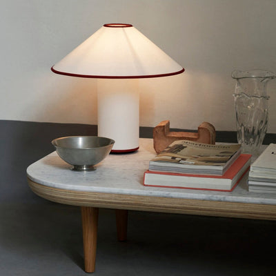 Colette Table Lamp – Elegant Metal & Fabric Lighting for a Warm Ambience