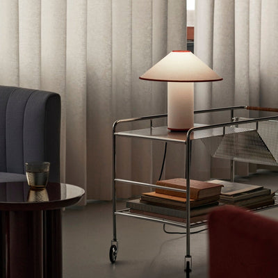 Colette Table Lamp – Elegant Metal & Fabric Lighting for a Warm Ambience