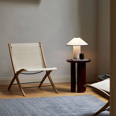 Colette Table Lamp – Elegant Metal & Fabric Lighting for a Warm Ambience