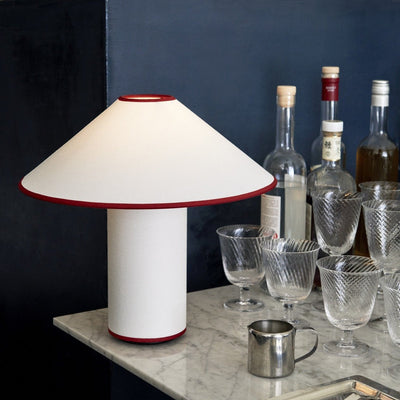 Colette Table Lamp – Elegant Metal & Fabric Lighting for a Warm Ambience