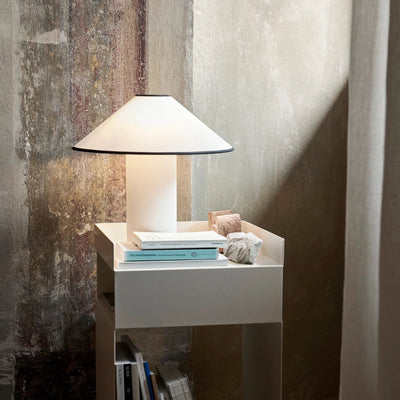 Colette Table Lamp – Elegant Metal & Fabric Lighting for a Warm Ambience