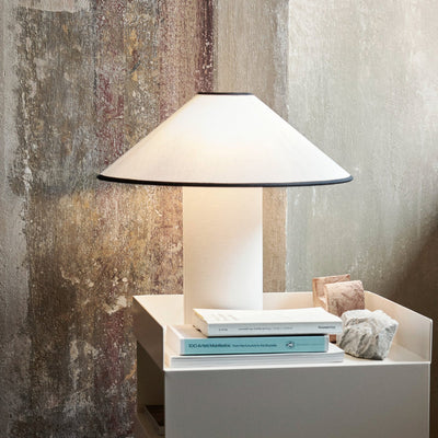 Colette Table Lamp – Elegant Metal & Fabric Lighting for a Warm Ambience
