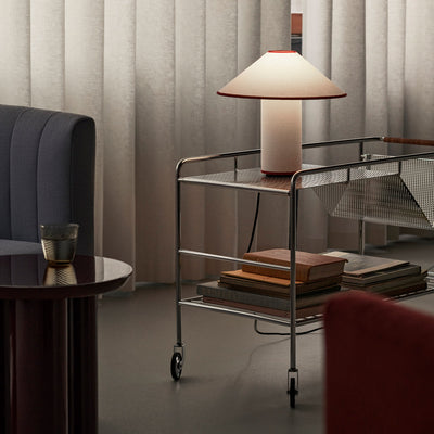 Colette Table Lamp – Elegant Metal & Fabric Lighting for a Warm Ambience