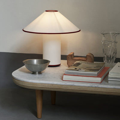 Colette Table Lamp – Elegant Metal & Fabric Lighting for a Warm Ambience
