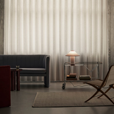 Colette Table Lamp – Elegant Metal & Fabric Lighting for a Warm Ambience
