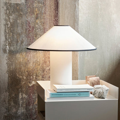 Colette Table Lamp – Elegant Metal & Fabric Lighting for a Warm Ambience