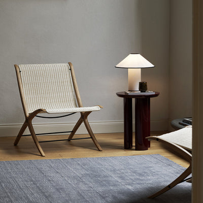 Colette Table Lamp – Elegant Metal & Fabric Lighting for a Warm Ambience