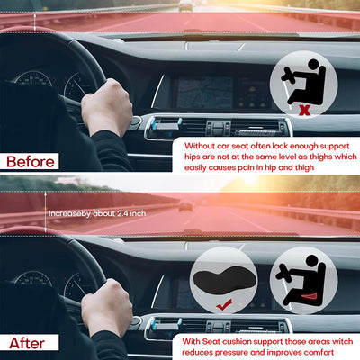 Ergonomic Car Seat Booster Cushion