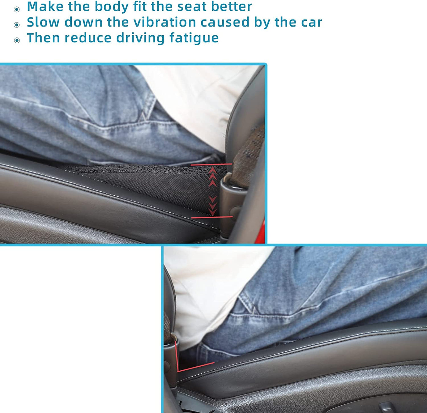 Ergonomic Car Seat Booster Cushion