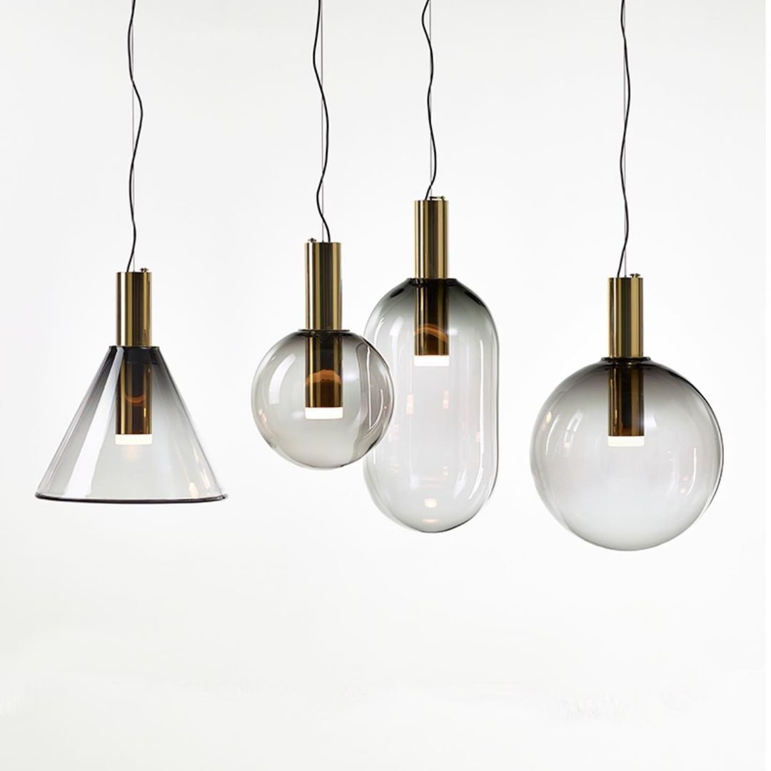Isabel Collection Pendant Light – Elegant Glass & Metal Hanging Lamp