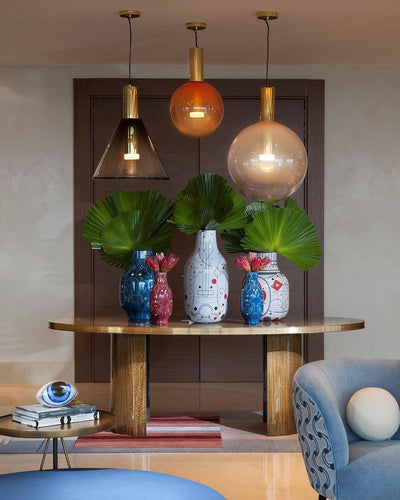 Isabel Collection Pendant Light – Elegant Glass & Metal Hanging Lamp