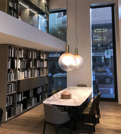 Isabel Collection Pendant Light – Elegant Glass & Metal Hanging Lamp