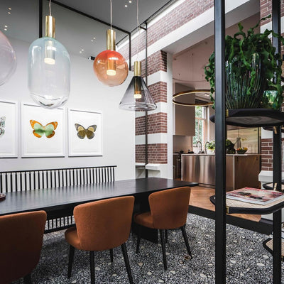 Isabel Collection Pendant Light – Elegant Glass & Metal Hanging Lamp