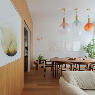 Isabel Collection Pendant Light – Elegant Glass & Metal Hanging Lamp