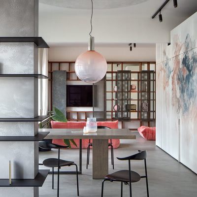 Isabel Collection Pendant Light – Elegant Glass & Metal Hanging Lamp