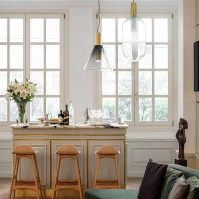 Isabel Collection Pendant Light – Elegant Glass & Metal Hanging Lamp