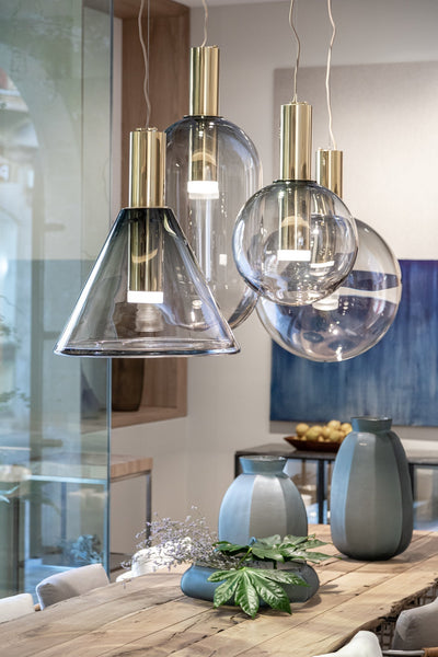 Isabel Collection Pendant Light – Elegant Glass & Metal Hanging Lamp