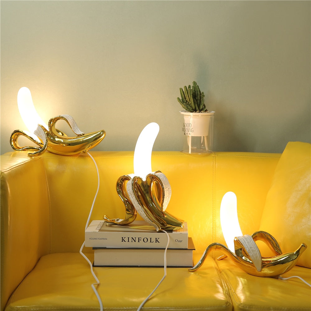 Banana Lights Art Deco Table Lamp – A Playful Touch of Vintage Elegance