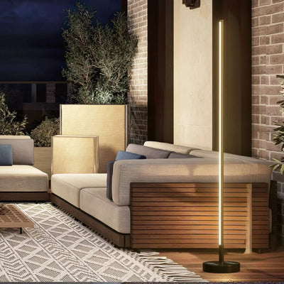 Modern Solar Outdoor Floor Lamp – Elegant Waterproof LED Lighting