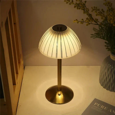 LED Table Lamp with 3 Colors – Stylish, Dimmable, and Rechargeable