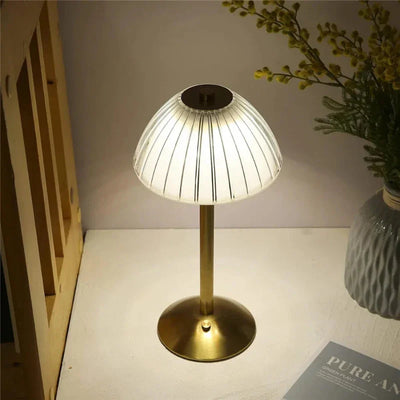 LED Table Lamp with 3 Colors – Stylish, Dimmable, and Rechargeable