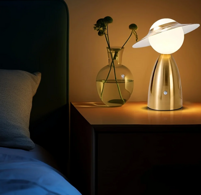 Lueur Tactile – Wireless LED Table Lamp with Integrated Charging
