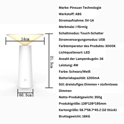 Remoteglo Wireless Table Lamp – Rechargeable LED Light with Remote Control