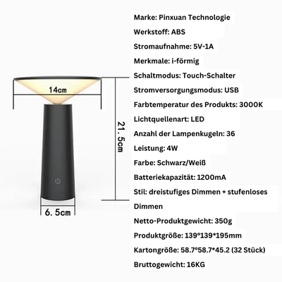 Remoteglo Wireless Table Lamp – Rechargeable LED Light with Remote Control
