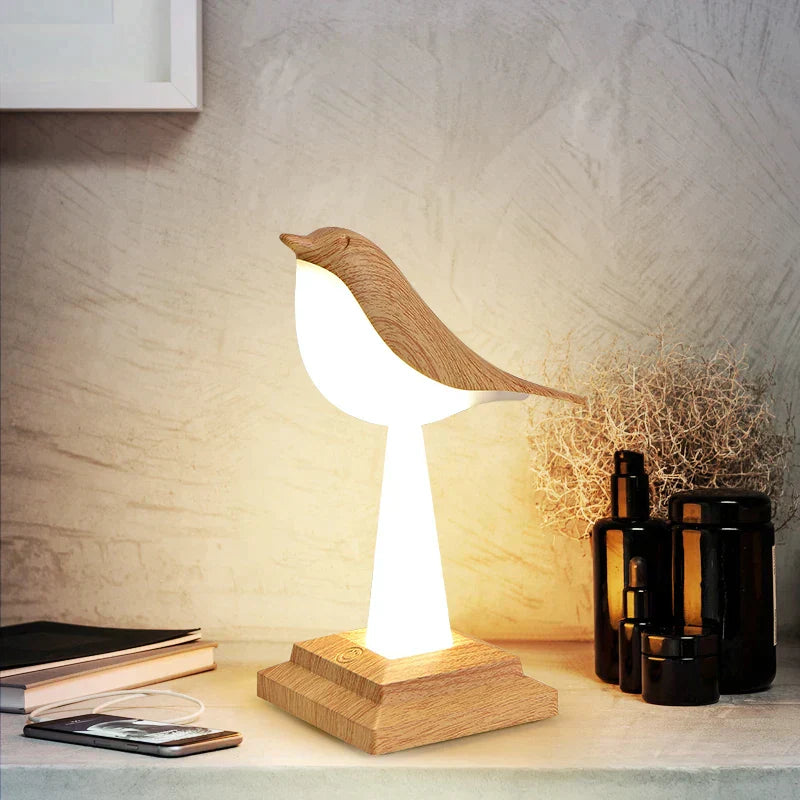 PlumeIlluminate Ekster Bird Table Lamp – Nature-Inspired Ambient Lighting