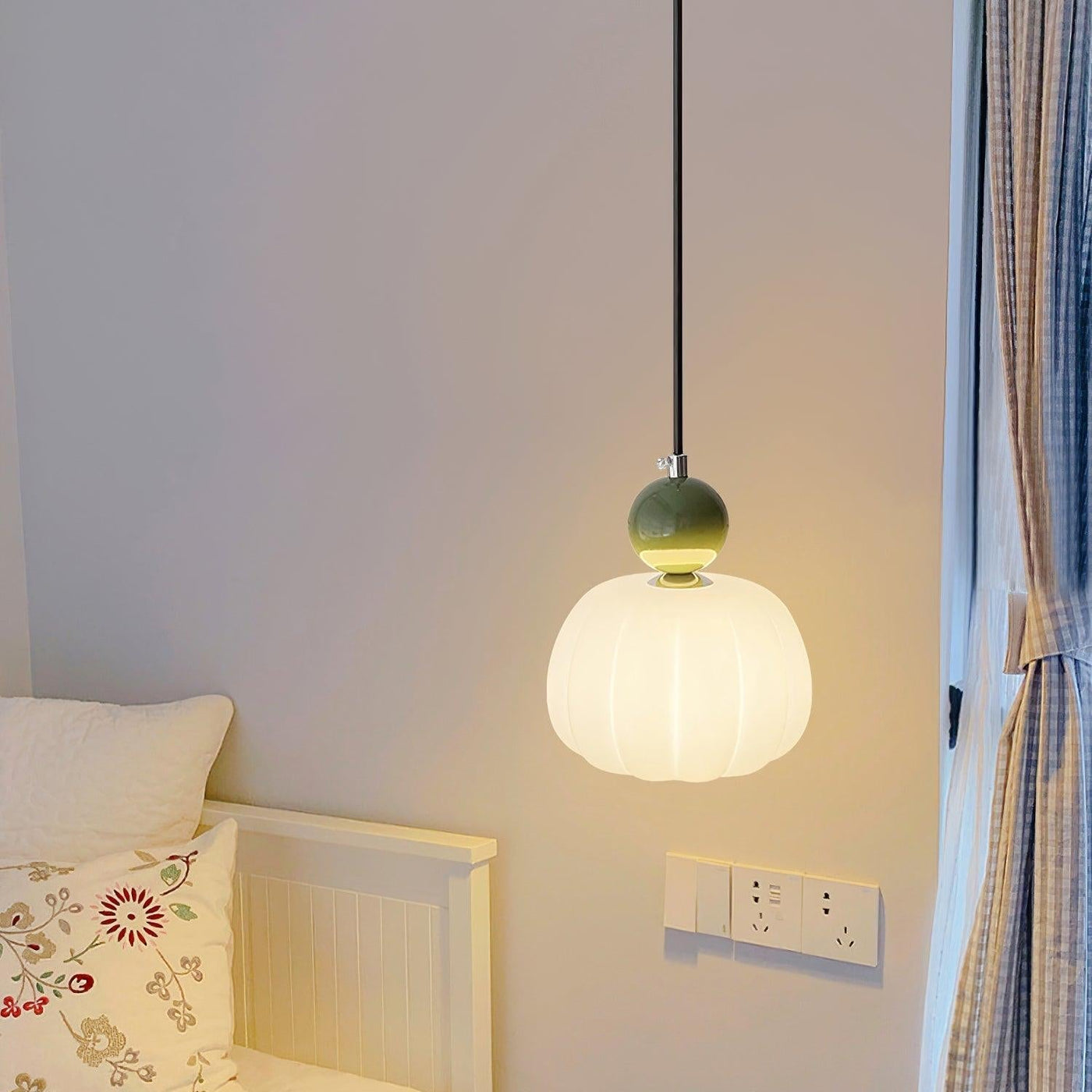 Yedra Pumpkin Pendant Light – Elegant Dimmable Ceiling Lamp with G9 Base