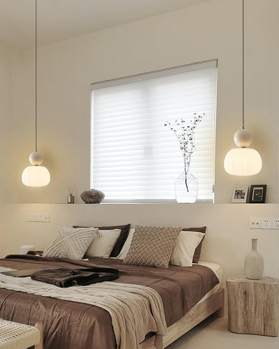 Yedra Pumpkin Pendant Light – Elegant Dimmable Ceiling Lamp with G9 Base
