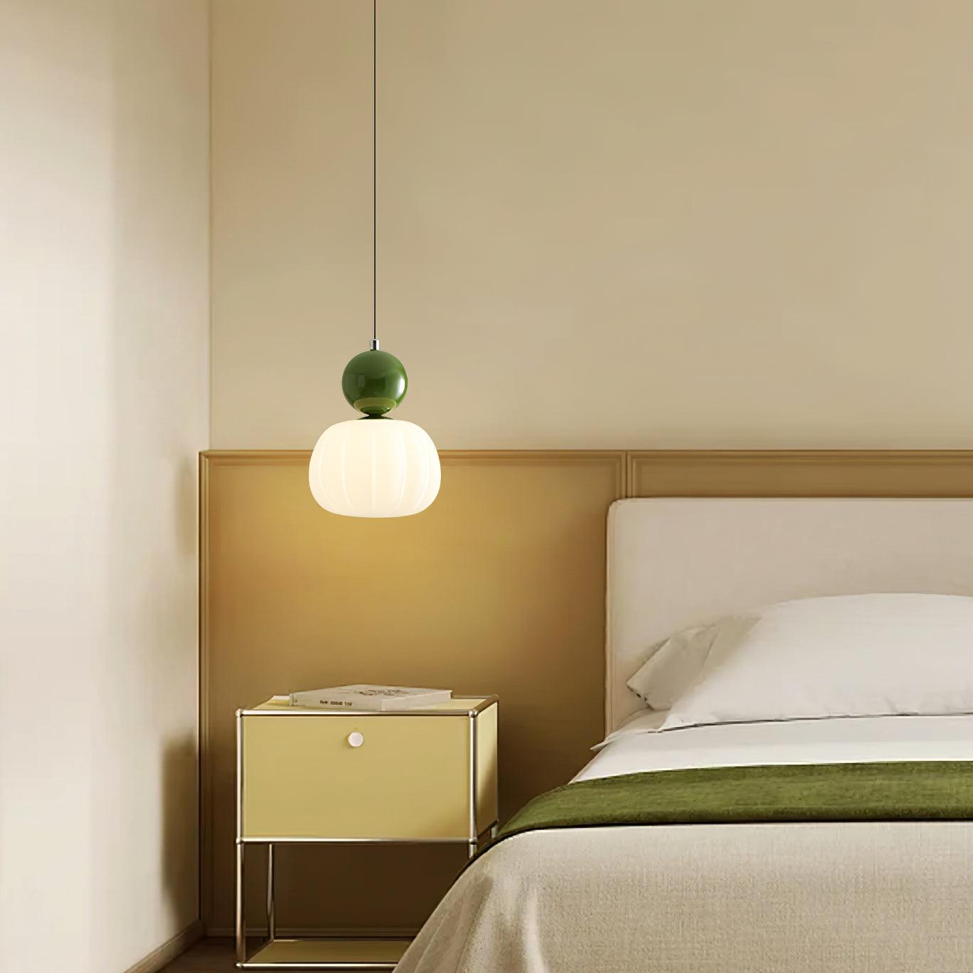 Yedra Pumpkin Pendant Light – Elegant Dimmable Ceiling Lamp with G9 Base