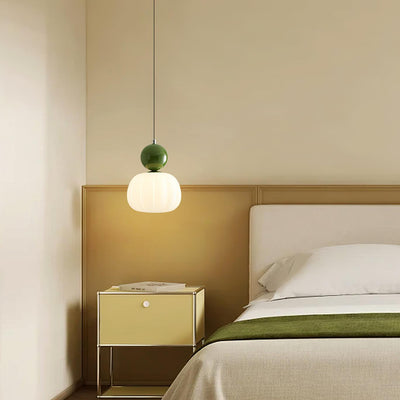 Yedra Pumpkin Pendant Light – Elegant Dimmable Ceiling Lamp with G9 Base
