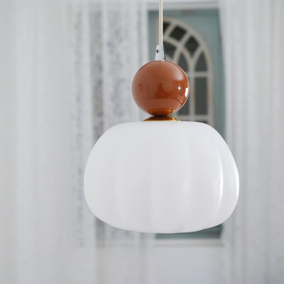 Yedra Pumpkin Pendant Light – Elegant Dimmable Ceiling Lamp with G9 Base