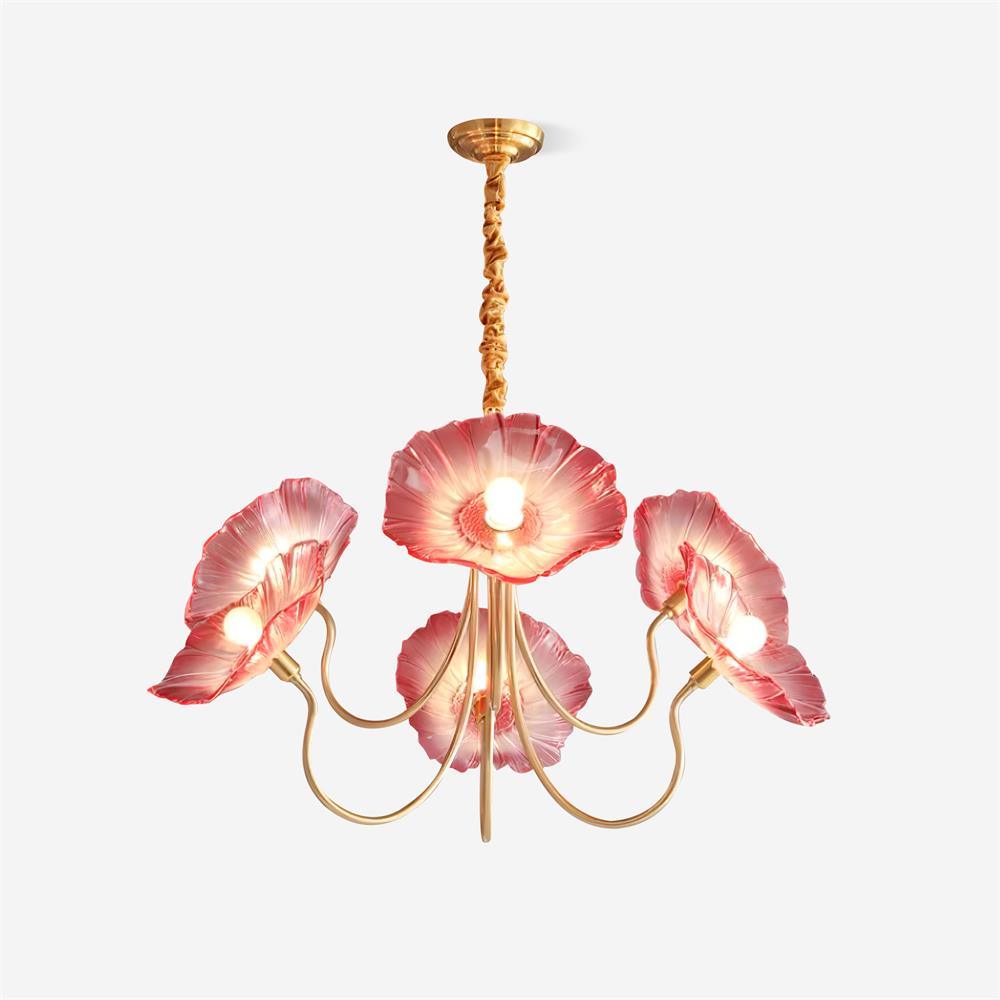 Murano Glass Flowers Chandelier – Timeless Elegance with Artistic Craftsmanship